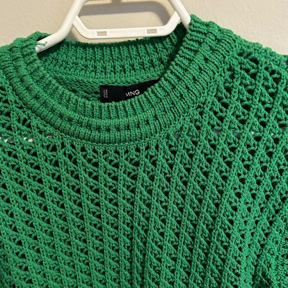 Mango green crochet sweater - Picture 6 of 6